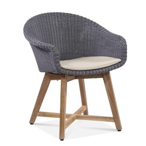 Teak Woven Arm Chair - Gambar 4