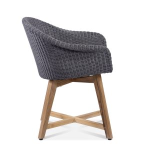 Teak Woven Arm Chair - Gambar 3